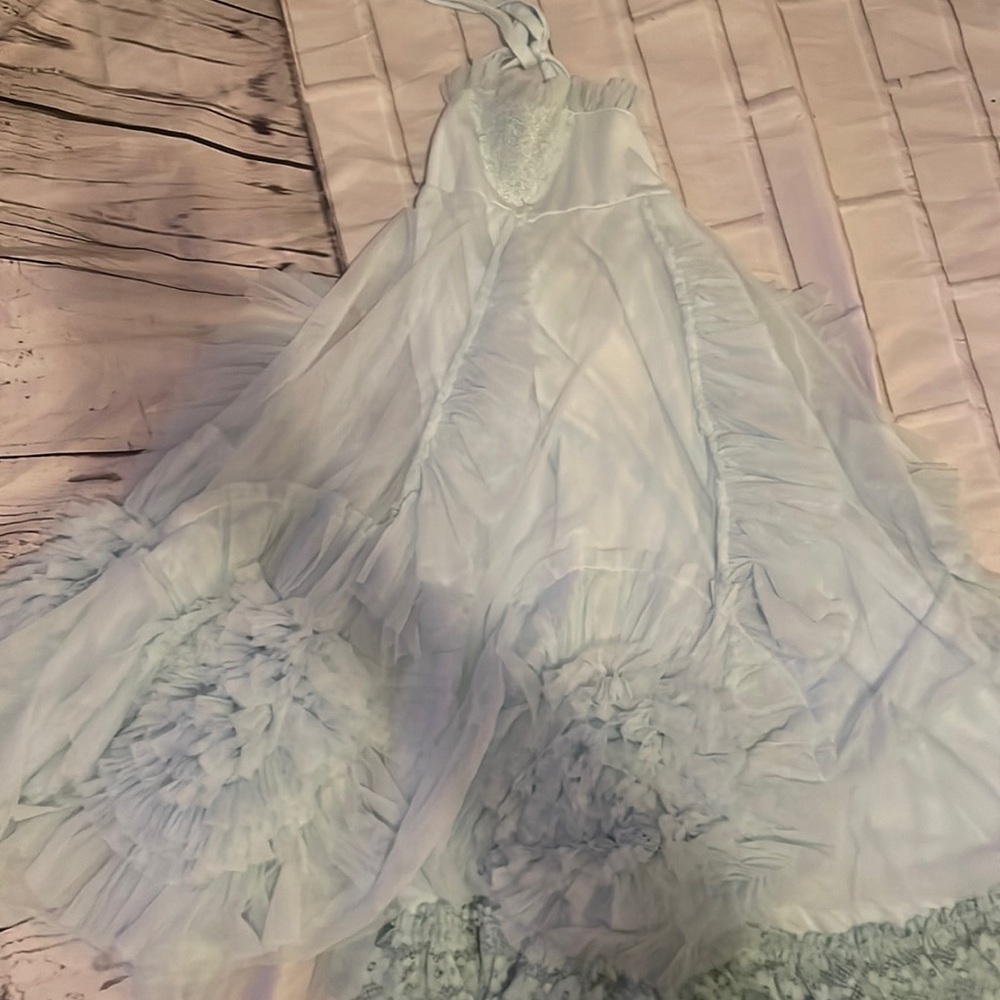 Size 6 NWT blue dollcake dress style DCSX38 I am so excited frock